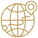 Ícono de mapa global